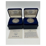 1988 American Eagle Silver Dollars (2)