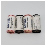 Lot of Gold Color United States Mint Dollar Coins (4 rolls)