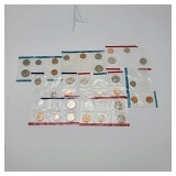 Coin Proofs in Clear Opened Plastic