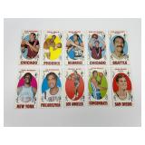 17 Lot of 10 1969 Topps Basketball Cards