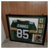 9 Jennings Autograhed Green Bay Packer Super Bowl Jersey