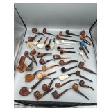 Large Collection of German Tobacco Pipes 