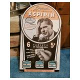 Vintage Aspirin Counter Display box of tins--Never Opened! 
