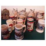 Lots of beer steins 
