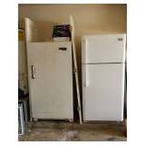 Garage Deep freezer and refrigerator