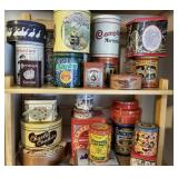 Lots of Vintage TINS