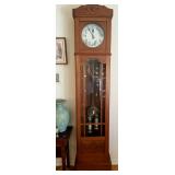 Beautiful German HARFEN Gong (Very Unique!) Tall Grandfather Clock - Works Perfectly! 