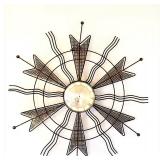 GREAT Mid Century Atomic Starburst Clock from Germany