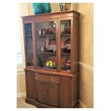 Mahogany China hutch