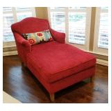 Absolutely BEAUTIFUL (LIKE NEW CONDITION) red chaise lounge