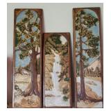 Beautiful JMJ Perfall pottery TIles (Watfall Cedar & Bungalow Tree