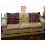 Nice Leather Living room furniture (also a sleeper sofa)