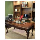 Beautiful carved table style office desk