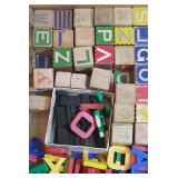 Wooden Alphabet Blocks & Toys