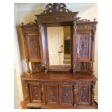 SHOW STOPPING "GRANDE" Louis XIV buffet from France - must see to appreciate the incredible details!