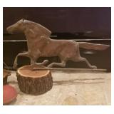 Running horse weather vein