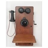 Antique crank wall phone