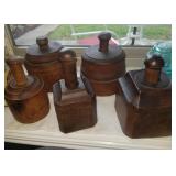 Antique wooden butter presses