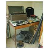 vintage netal desk or work bench