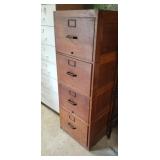 Antique Wooden Filing Cabinet