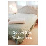 Queen Size Wicker Bed