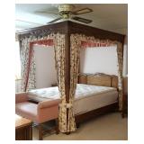Drexel Queen Size Four Poster Canopy Bed