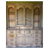 stunning French Provincial China Hutch/ Buffet