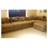 beautiful large sectional with chaise lounger
