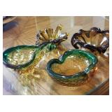 VIntage Murano ashtrays