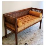 Great Mid Century/Retro Wicker bench