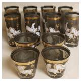 Vintage CULVER Ming WIld Horses barware
