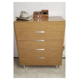 MCM Dresser with chrome hardware and legs