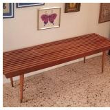 Mid Century Slit Slat bench/table