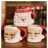 Miniaure Santa Mugs 