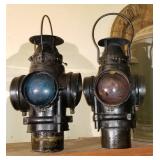 Antique railraod lanterns
