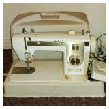 Several sewing machines