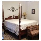 King size 4 poster bed