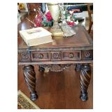 Matching ornate end tables and sofa table