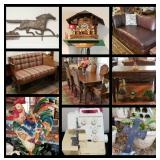 Entire Estate full of designer furniture, decor, collectibles, outside items, tools, +++