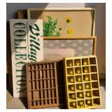 Printer Tray Shadow Boxes, Advertising signs, Artwork 