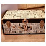 This chest is full of old newspapers 