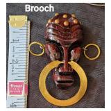 Vintage African Brooch 