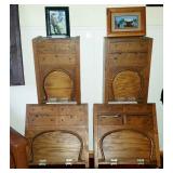 ANTIQUE Barber Shop Wall Hanging Cabinets