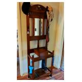 Beautiful antique hall tree/stand