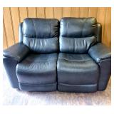 Slate color ELECTRIC reclining love seat with USB ports - VERY NICE !!!!