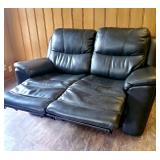 Slate color ELECTRIC reclining love seat with USB ports - VERY NICE !!!!