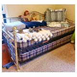 Brass trundle bed