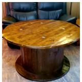 BEAUTIFUL (HUGE!) wooden antique wire spool would make an awesome table !!!!