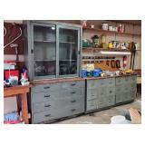 AWESOME vintage METAL industrial tool cabinets/cubbies