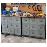AWESOME vintage METAL industrial tool cabinets/cubbies
